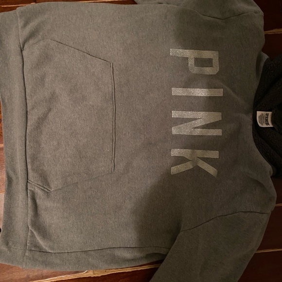 PINK fleece pullover hoodie - Picture 6 of 10